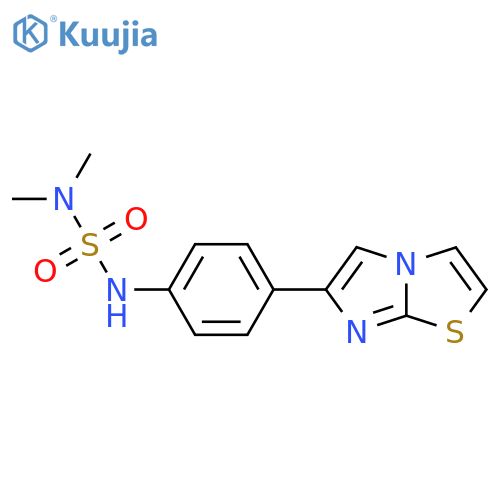 (4-{imidazo2,1-b1,3thiazol-6-yl}phenyl)sulfamoyldimethylamine structure