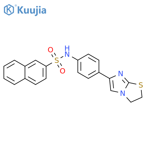 N-(4-{2H,3H-imidazo2,1-b1,3thiazol-6-yl}phenyl)naphthalene-2-sulfonamide structure