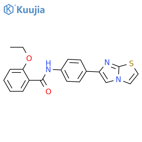 2-ethoxy-N-(4-{imidazo2,1-b1,3thiazol-6-yl}phenyl)benzamide structure