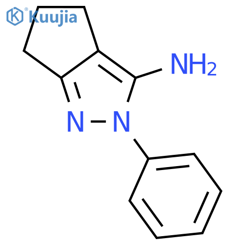 2-phenyl-2H,4H,5H,6H-cyclopentacpyrazol-3-amine structure