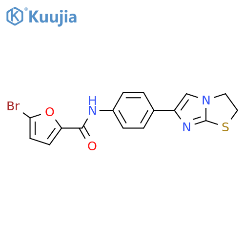 5-bromo-N-(4-{2H,3H-imidazo2,1-b1,3thiazol-6-yl}phenyl)furan-2-carboxamide structure