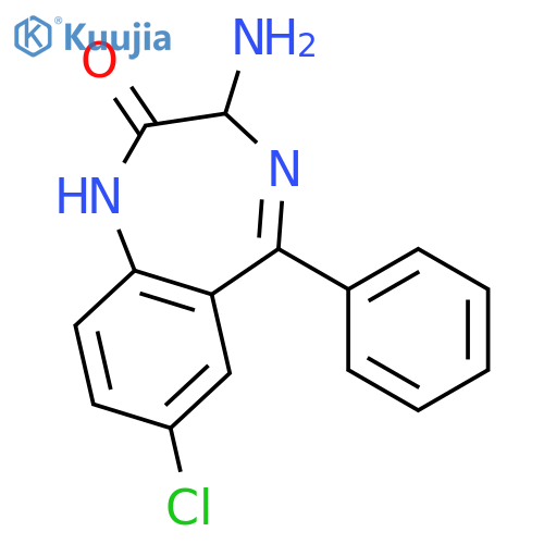 2H-1,4-Benzodiazepin-2-one,3-amino-7-chloro-1,3-dihydro-5-phenyl- structure