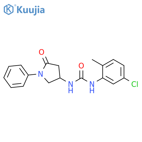 1-(5-chloro-2-methylphenyl)-3-(5-oxo-1-phenylpyrrolidin-3-yl)urea structure