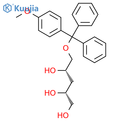 D-ERYTHRO-PENTITOL, 3-DEOXY-5-O-[(4-METHOXYPHENYL)DIPHENYLMETHYL]- structure
