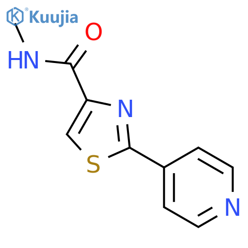 4-Thiazolecarboxamide, N-methyl-2-(4-pyridinyl)- structure