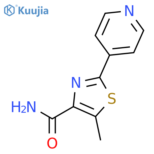 4-Thiazolecarboxamide, 5-methyl-2-(4-pyridinyl)- structure