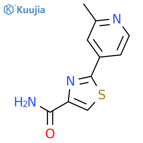 4-Thiazolecarboxamide, 2-(2-methyl-4-pyridinyl)- structure