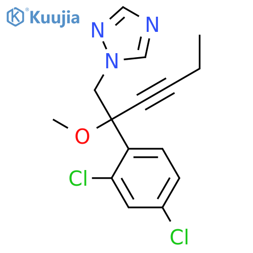 1H-1,2,4-Triazole, 1-[2-(2,4-dichlorophenyl)-2-methoxy-3-hexynyl]- structure