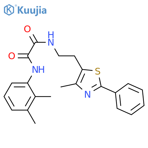 N'-(2,3-dimethylphenyl)-N-2-(4-methyl-2-phenyl-1,3-thiazol-5-yl)ethylethanediamide structure