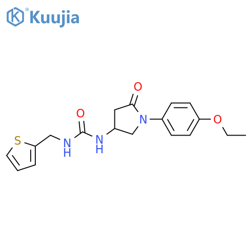 3-1-(4-ethoxyphenyl)-5-oxopyrrolidin-3-yl-1-(thiophen-2-yl)methylurea structure