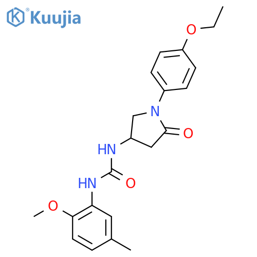 3-1-(4-ethoxyphenyl)-5-oxopyrrolidin-3-yl-1-(2-methoxy-5-methylphenyl)urea structure
