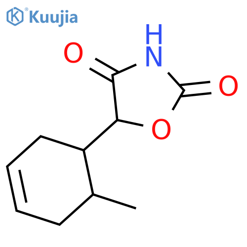 2,4-Oxazolidinedione, 5-(6-methyl-3-cyclohexen-1-yl)- structure