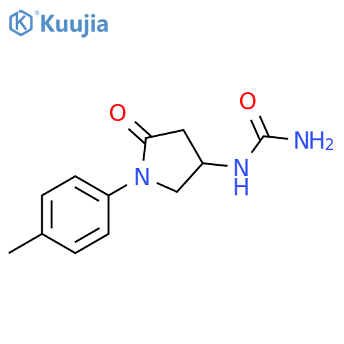 1-(4-methylphenyl)-5-oxopyrrolidin-3-ylurea structure