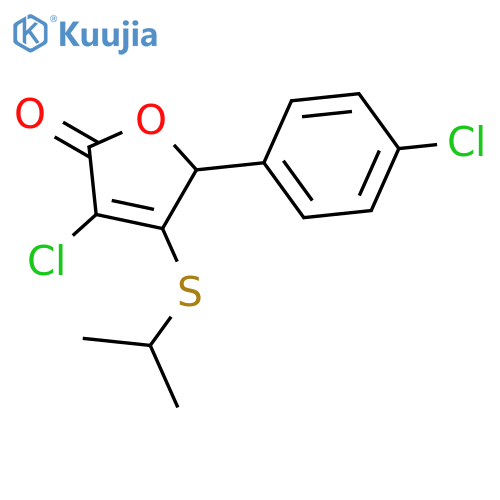 2(5H)-Furanone, 3-chloro-5-(4-chlorophenyl)-4-[(1-methylethyl)thio]- structure