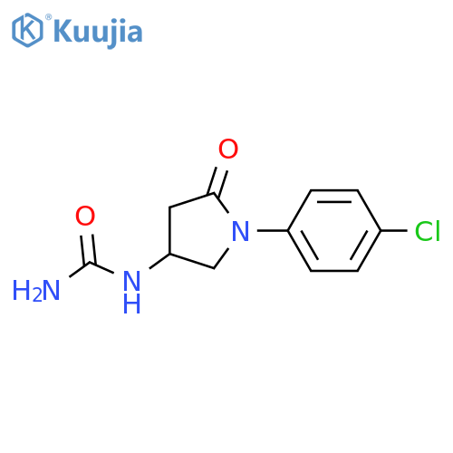 1-(4-chlorophenyl)-5-oxopyrrolidin-3-ylurea structure
