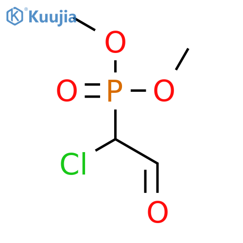 Phosphonic acid, (1-chloro-2-oxoethyl)-, dimethyl ester structure