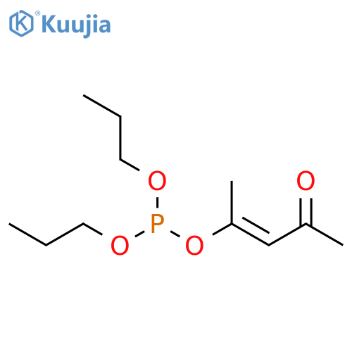 Phosphorous acid, 1-methyl-3-oxo-1-butenyl dipropyl ester, (E)- (9CI) structure