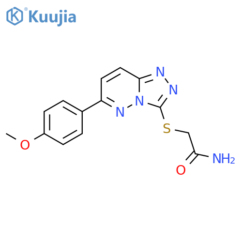 2-{6-(4-methoxyphenyl)-1,2,4triazolo4,3-bpyridazin-3-ylsulfanyl}acetamide structure