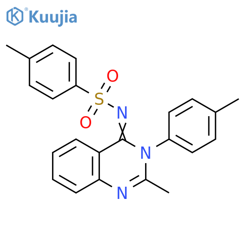 Benzenesulfonamide, 4-methyl-N-[2-methyl-3-(4-methylphenyl)-4(3H)-quinazolinylidene]- structure