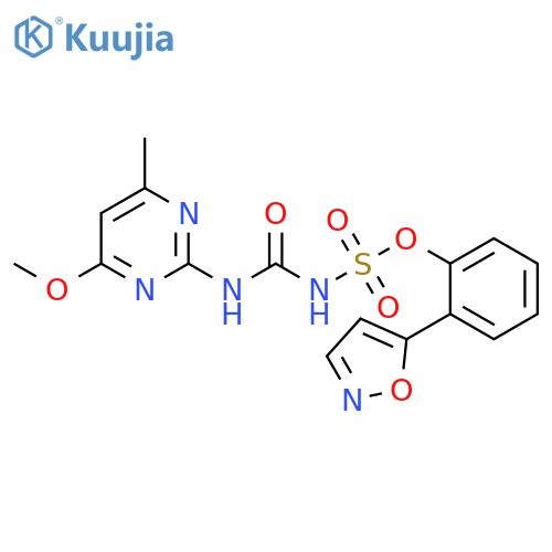 Sulfamic acid, [[(4-methoxy-6-methyl-2-pyrimidinyl)amino]carbonyl]-,2-(5-isoxazolyl)phenyl ester structure