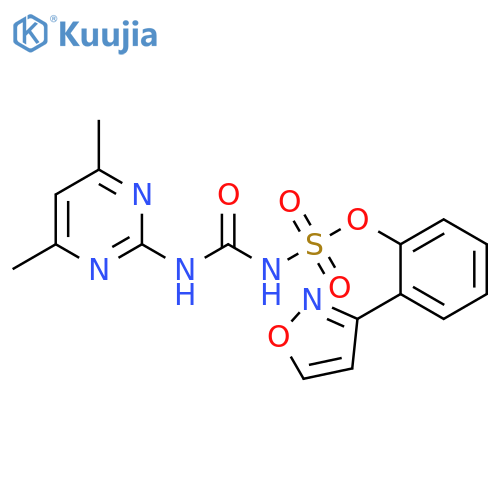 Sulfamic acid, [[(4,6-dimethyl-2-pyrimidinyl)amino]carbonyl]-, 2-(3-isoxazolyl)phenyl ester (9CI) structure