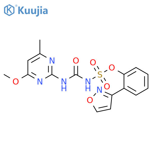 Sulfamic acid, [[(4-methoxy-6-methyl-2-pyrimidinyl)amino]carbonyl]-, 2-(3-isoxazolyl)phenyl ester (9CI) structure