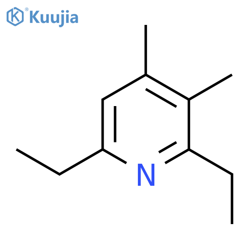 Pyridine, 2,6-diethyl-3,4-dimethyl- structure