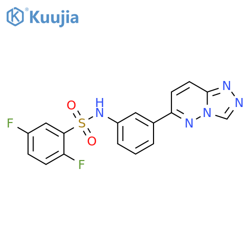2,5-difluoro-N-(3-{1,2,4triazolo4,3-bpyridazin-6-yl}phenyl)benzene-1-sulfonamide structure