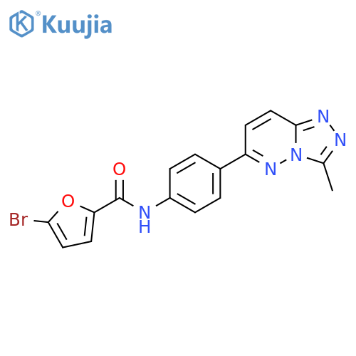 5-bromo-N-(4-{3-methyl-1,2,4triazolo4,3-bpyridazin-6-yl}phenyl)furan-2-carboxamide structure