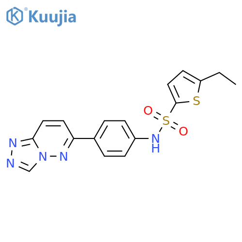 5-ethyl-N-(4-{1,2,4triazolo4,3-bpyridazin-6-yl}phenyl)thiophene-2-sulfonamide structure
