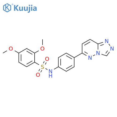 2,4-dimethoxy-N-(4-{1,2,4triazolo4,3-bpyridazin-6-yl}phenyl)benzene-1-sulfonamide structure