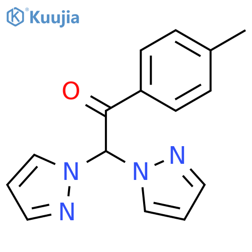Ethanone, 1-(4-methylphenyl)-2,2-di-1H-pyrazol-1-yl- structure