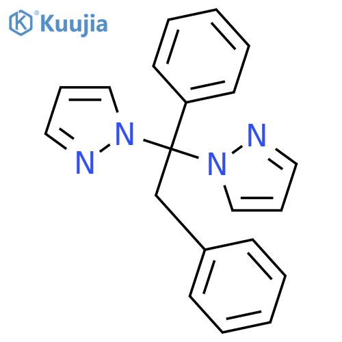 1H-Pyrazole, 1,1'-(1,2-diphenylethylidene)bis- structure