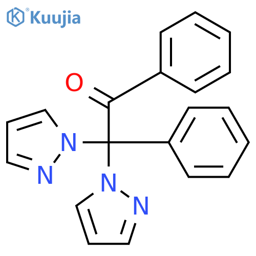 Ethanone, 1,2-diphenyl-2,2-di-1H-pyrazol-1-yl- structure