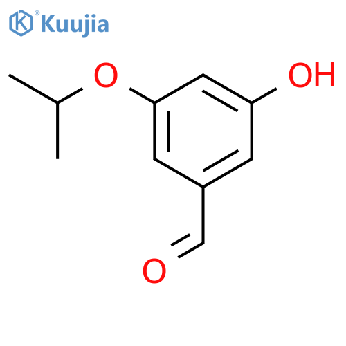 Benzaldehyde, 3-hydroxy-5-(1-methylethoxy)- structure