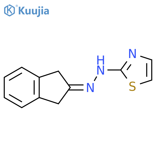 2(3H)-Thiazolone, (1,3-dihydro-2H-inden-2-ylidene)hydrazone structure