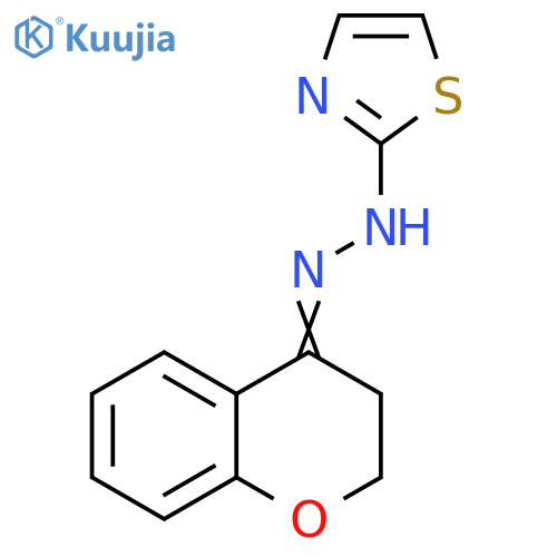 2(3H)-Thiazolone, (2,3-dihydro-4H-1-benzopyran-4-ylidene)hydrazone structure