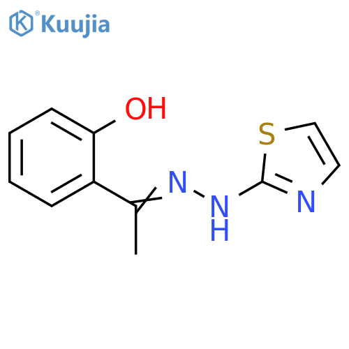 2(3H)-Thiazolone, [1-(2-hydroxyphenyl)ethylidene]hydrazone structure