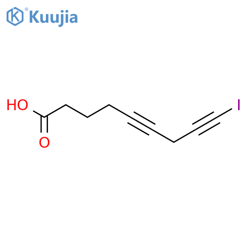 5,8-Nonadiynoic acid, 9-iodo- structure