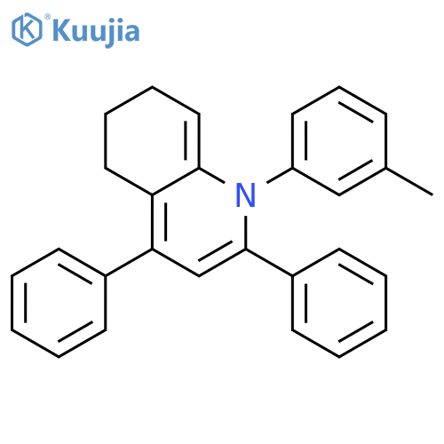 Quinoline, 1,5,6,7-tetrahydro-1-(3-methylphenyl)-2,4-diphenyl- structure