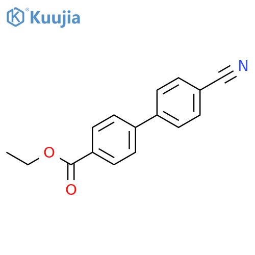 Ethyl 4-(4-cyanophenyl)benzoate structure