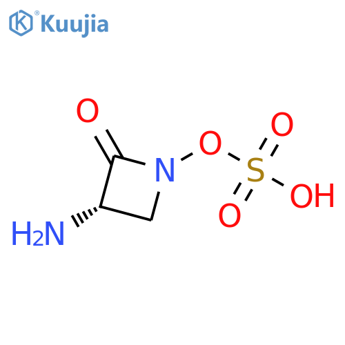2-Azetidinone, 3-amino-1-(sulfooxy)-, (S)- structure