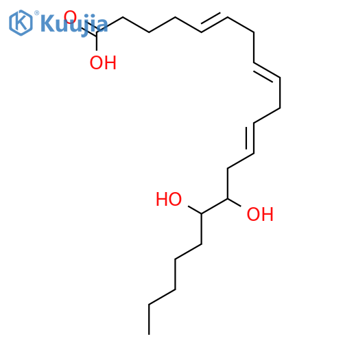 (5Z,8Z,11Z,14R,15S)-14,15-Dihydroxy-5,8,11-eicosatrienoic acid structure