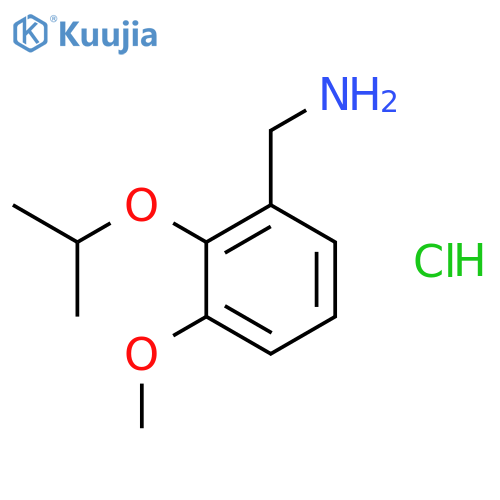 Benzenemethanamine, 3-methoxy-2-(1-methylethoxy)-, hydrochloride structure