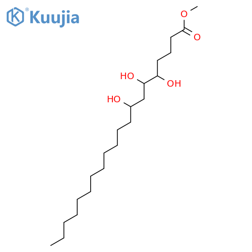 Eicosanoic acid, 5,6,8-trihydroxy-, methyl ester structure