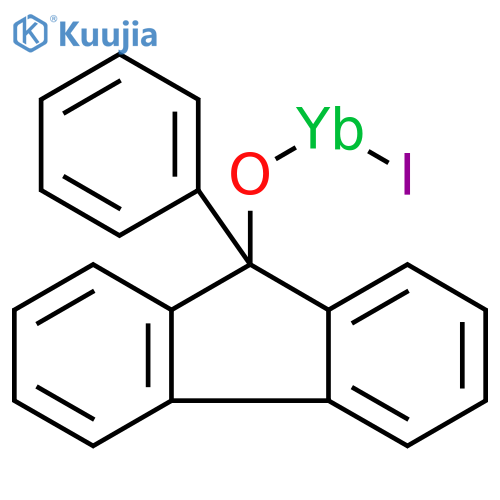 Ytterbium, iodo(9-phenyl-9H-fluoren-9-olato)- structure