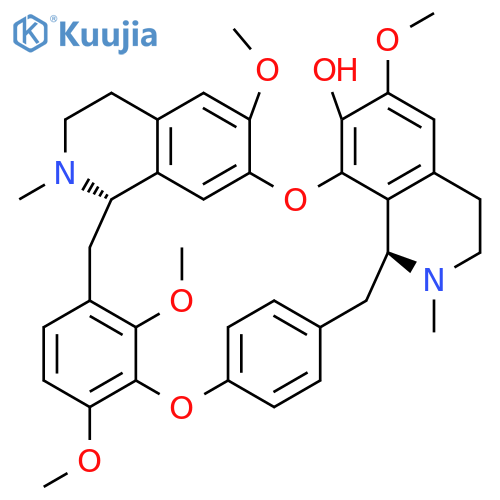 2H-1,24:12,15-Dietheno-6,10-metheno-16H-pyrido[2',3':17,18][1,10]dioxacycloeicosino[2,3,4-ij]isoquinolin-22-ol, 3,4,4a,5,16a,17,18,19-octahydro-9,21,26,30-tetramethoxy-4,17-dimethyl-, (4aS,16aR)- (9CI) structure