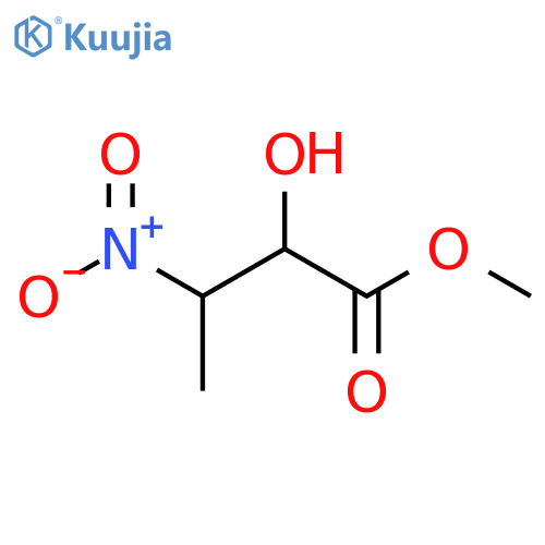 Butanoic acid, 2-hydroxy-3-nitro-, methyl ester structure