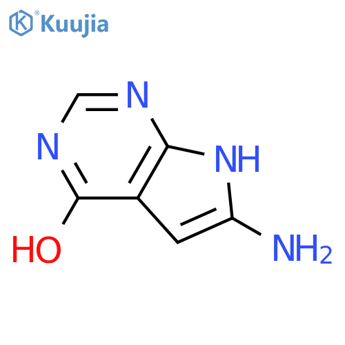 4H-Pyrrolo[2,3-d]pyrimidin-4-one,6-amino-3,7-dihydro- structure