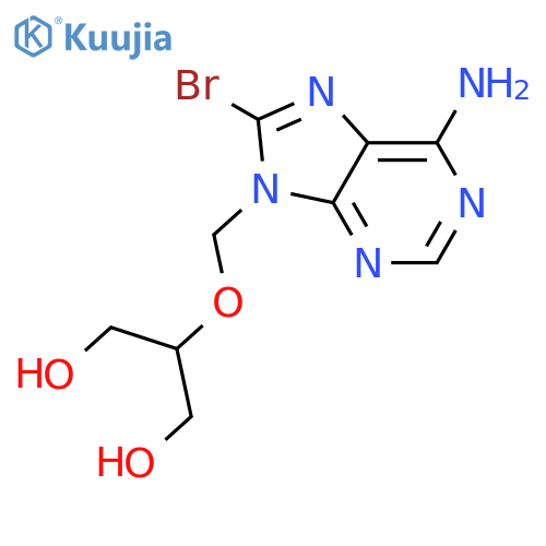 1,3-Propanediol, 2-[(6-amino-8-bromo-9H-purin-9-yl)methoxy]- structure
